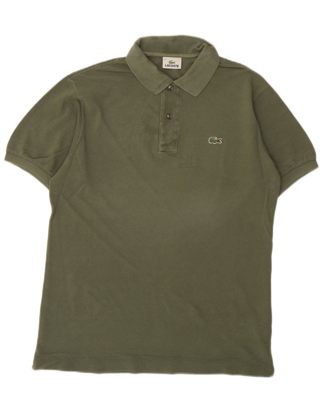 Polo da uomo Lacoste taglia 4 media cotone kaki
