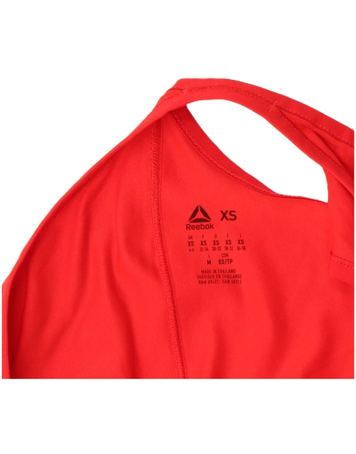 Canottiera grafica REEBOK da donna Bodypump UK 4/6 XS rossa