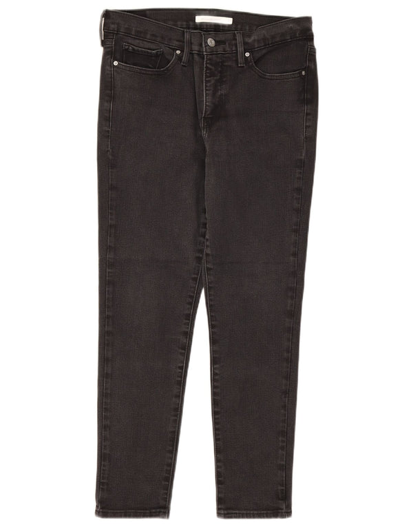 LEVI'S Womens 311 Shaping Skinny Jeans W29 L25 Black Cotton