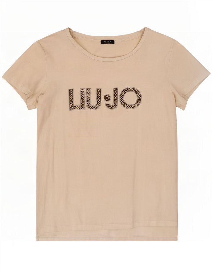 T-shirt grafica da donna Liu Jo Top UK 14 Medium White