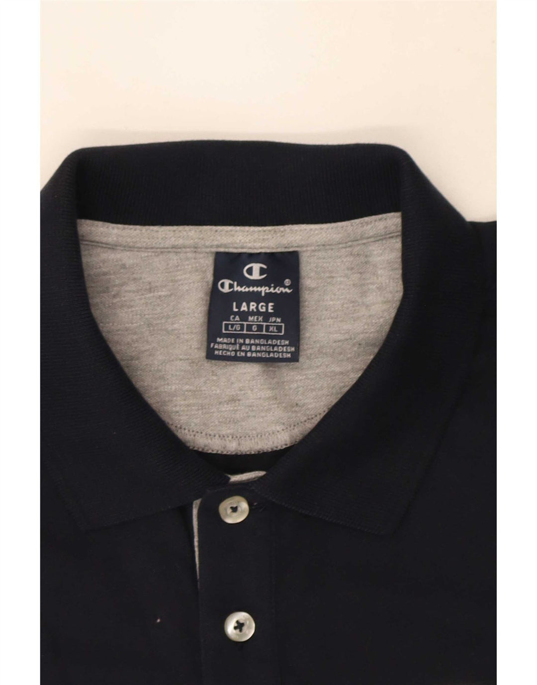 Polo grafica da uomo Champion Large nera