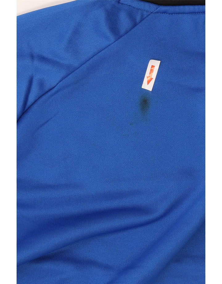 Felpa grafica da uomo Kappa Jumper 2XL Blu Colourblock Poliestere