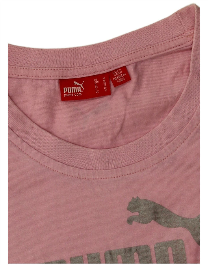 T-shirt grafica da donna Puma UK 12 rosa medio
