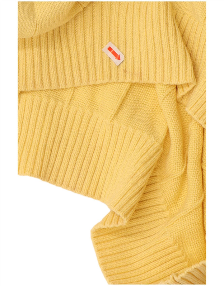 TOMMY HILFIGER Maglione da uomo con scollo a V XL in cotone giallo