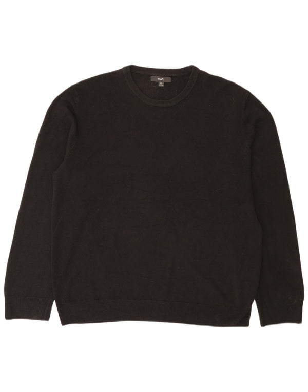 Maglione maglione girocollo da uomo Marks & Spencer 2XL acrilico nero
