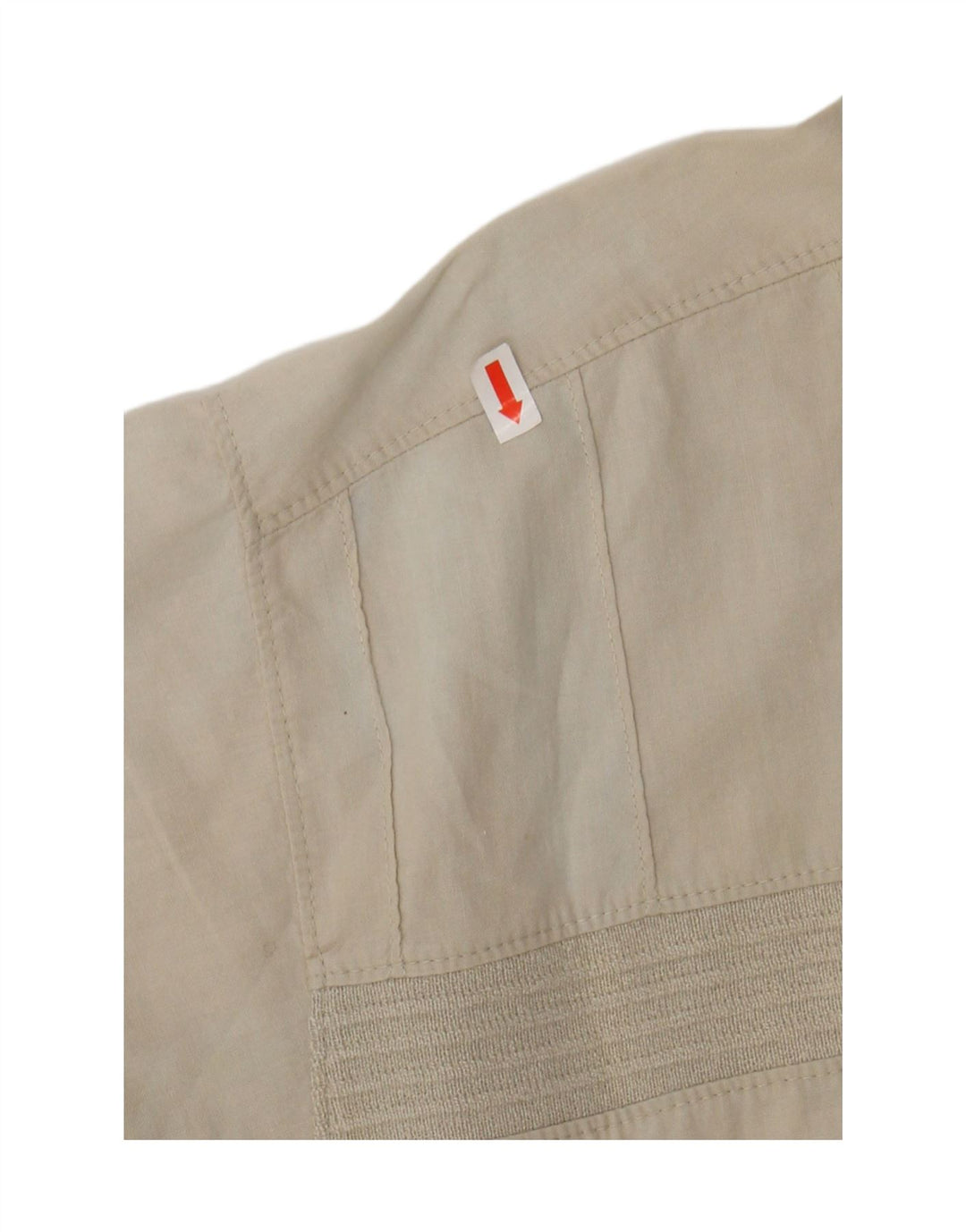 MALAGRIDA Mens Short Sleeve Pullover Shirt Large Beige Vintage Malagrida and Second-Hand Malagrida from Messina Hembry 