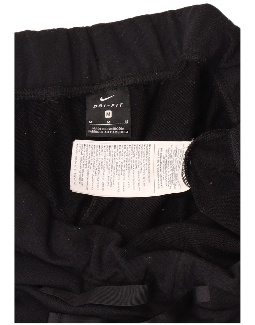 Pantaloni da tuta da donna Nike Dri Fit Joggers medio poliestere nero