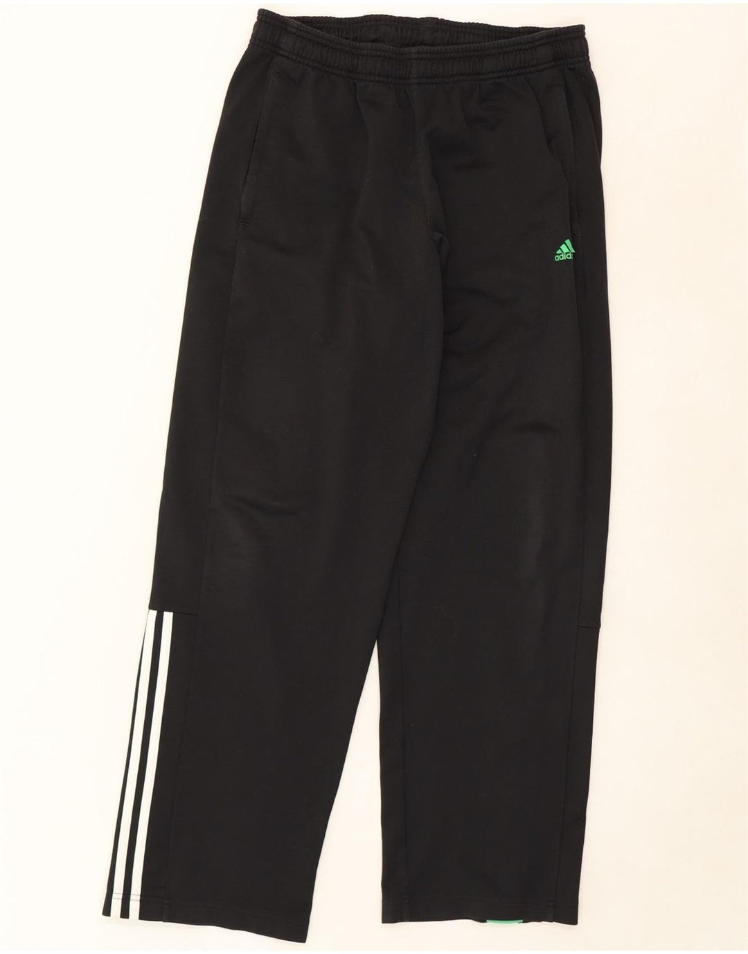 ADIDAS Mens Tracksuit Trousers Large Black Polyester Vintage Adidas and Second-Hand Adidas from Messina Hembry 