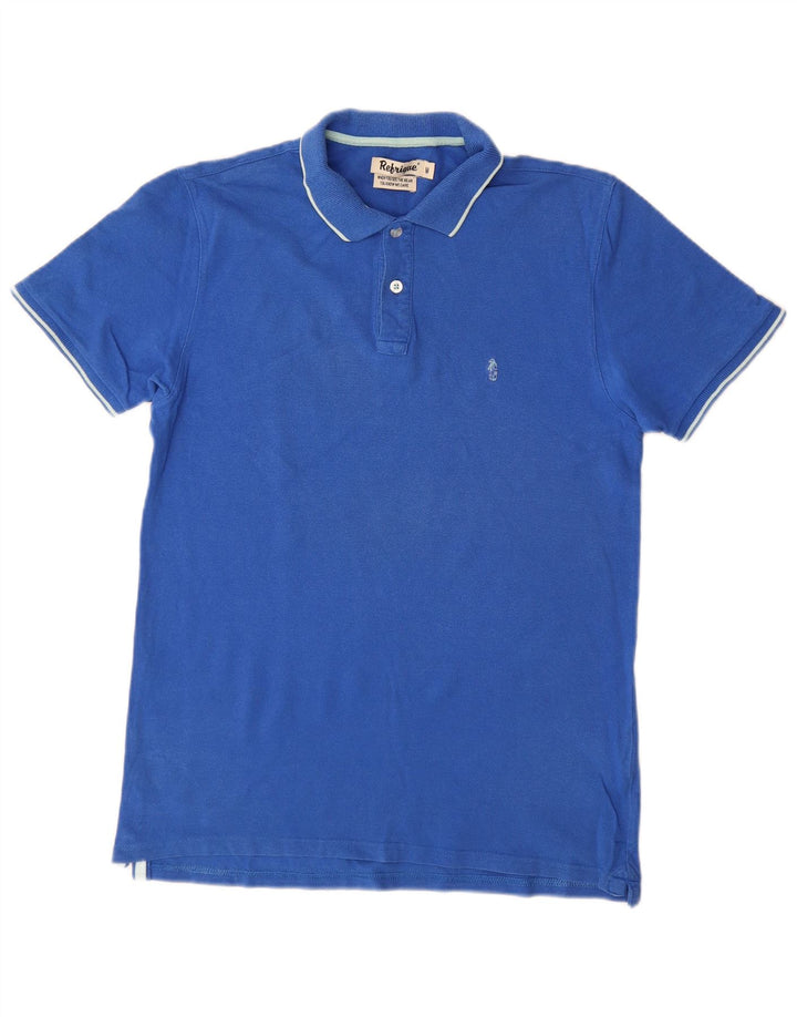 Polo Uomo REFRIGUE Blu Medio Cotone