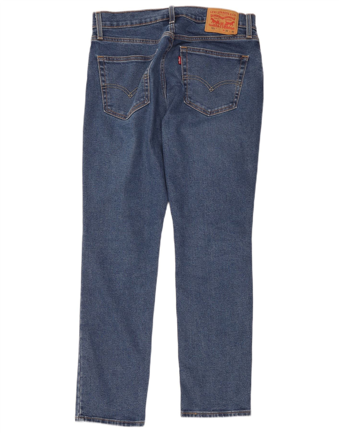 Levi's Uomo 511 Slim Jeans W32 L30 Cotone Blu