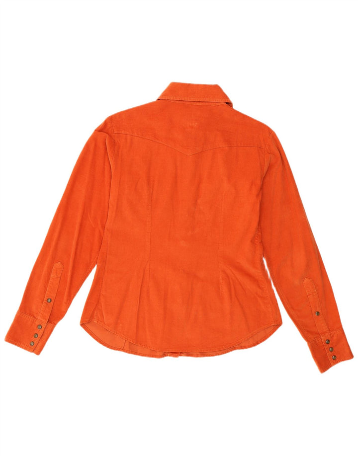 Camicia a maniche lunghe da donna Marlboro Classics UK 10 Small Orange Classic