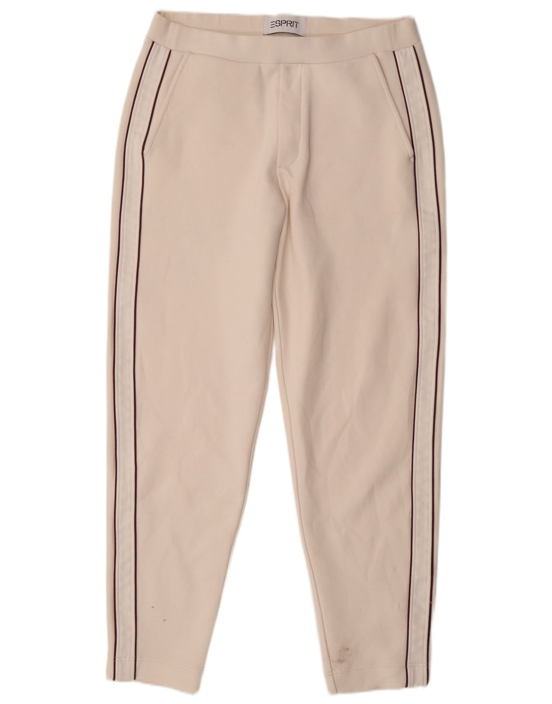 Pantaloni chino slim da donna Esprit grandi W32 L29 cotone bianco