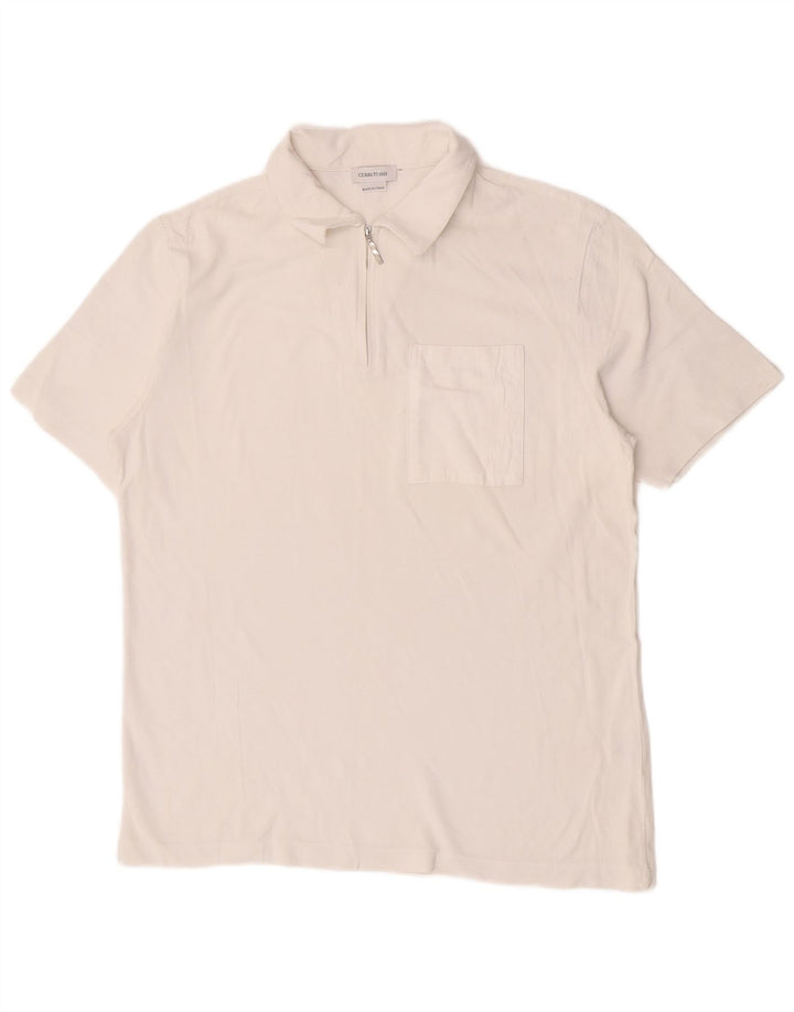 Polo Uomo Cerruti 1881 IT 50 Medio Bianco Cotone