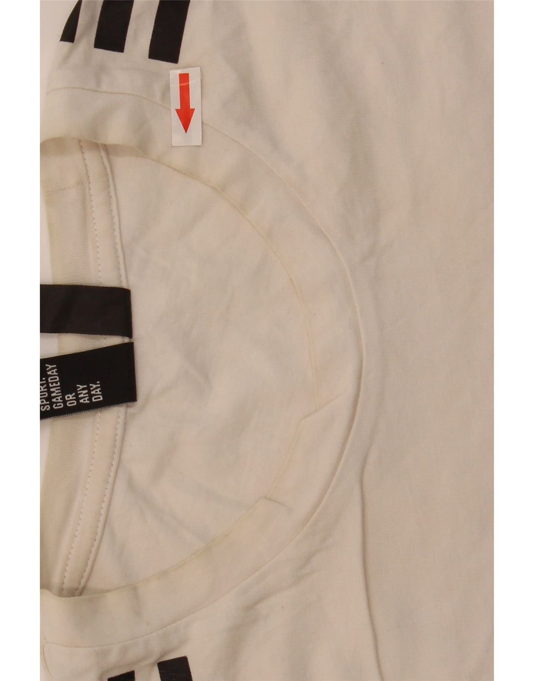 T-shirt da uomo Adidas Top in cotone bianco medio