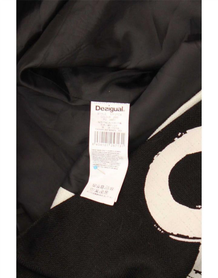 Desigual Minigonna avvolgente da donna EU 38 Media W28 Nera floreale moderna