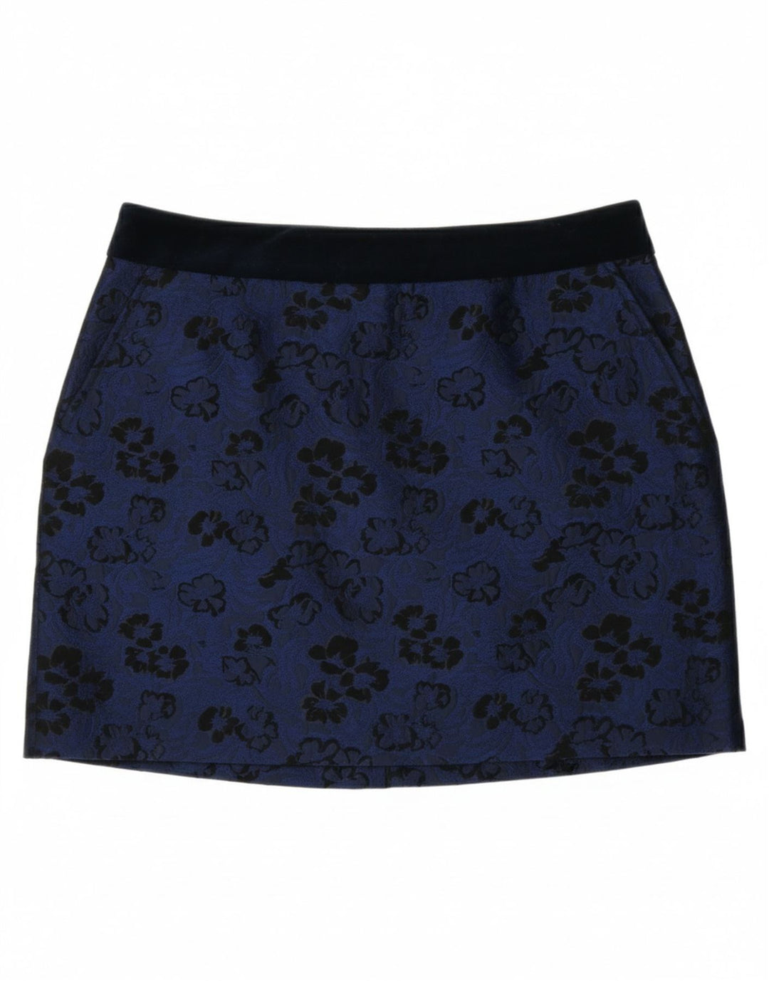 JACK WILLS Womens Mini Skirt UK 12 Medium W30 Blue Floral Polyester