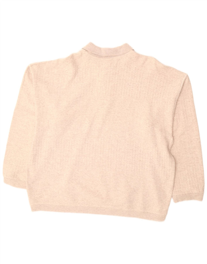 Maglione maglione collo alto da uomo VINTAGE 2XL Beige