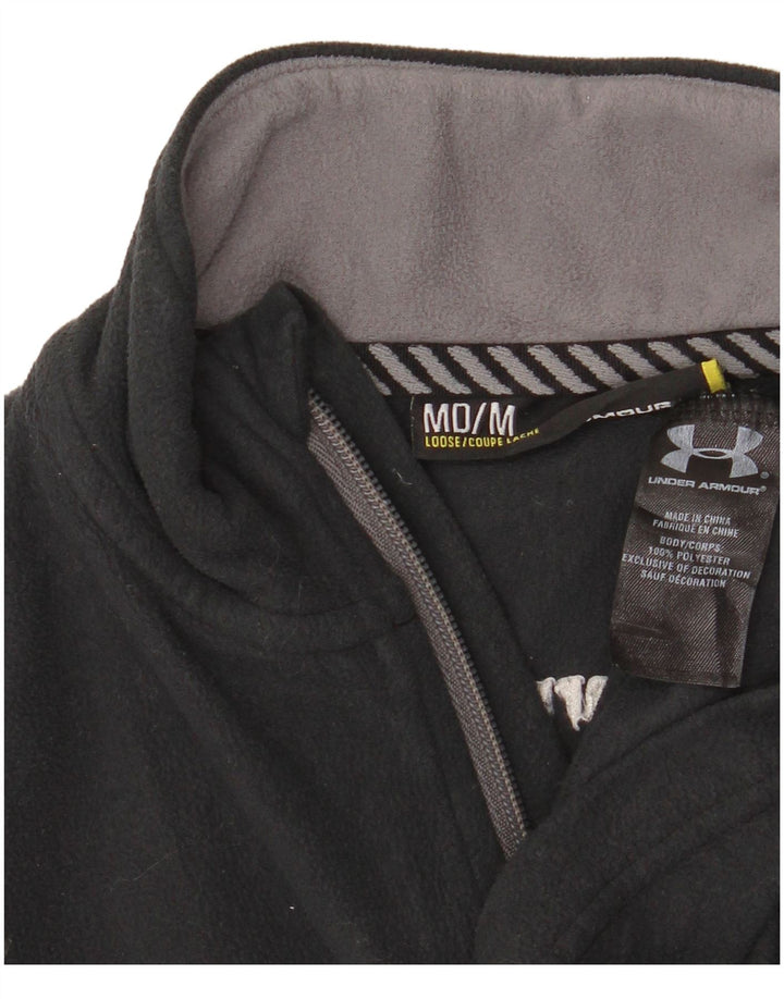 Maglione in pile da donna Under Armour con collo e zip UK 14 Poliestere grigio medio