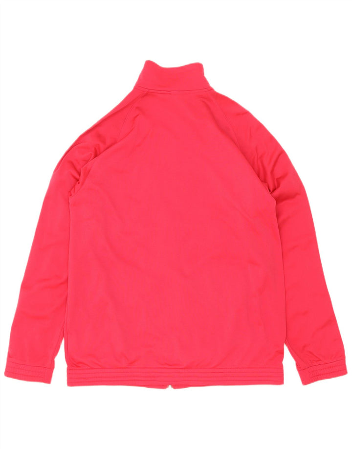 Giacca superiore della tuta da ragazza Adidas 15-16 anni Poliestere color block rosa