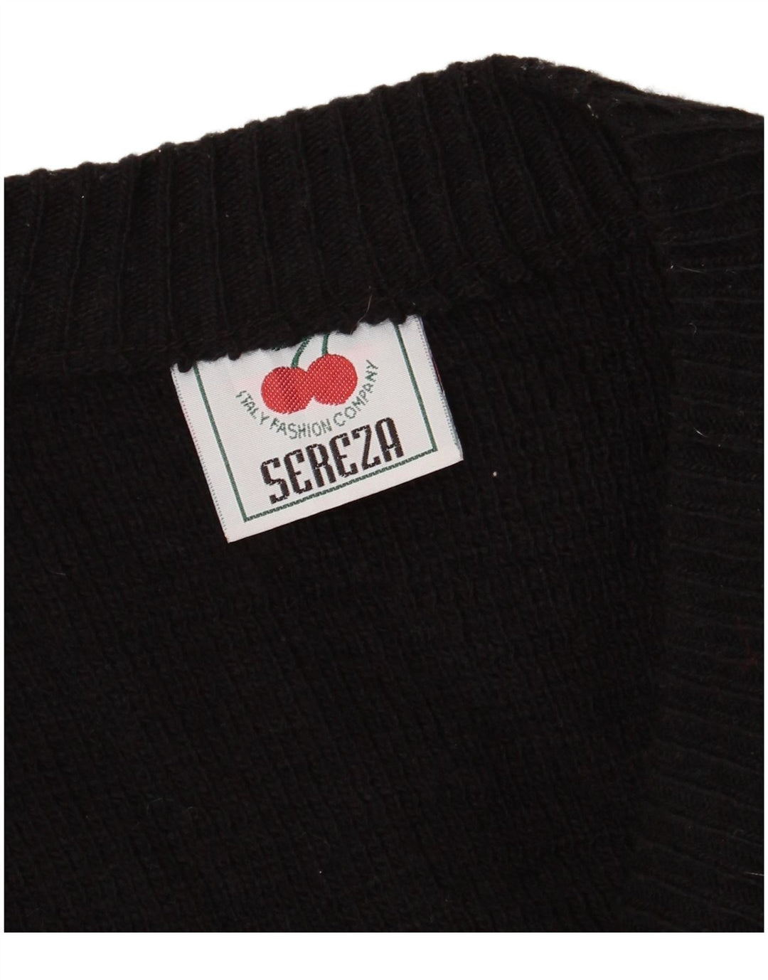 Maglione cardigan da uomo vintage XL color block nero