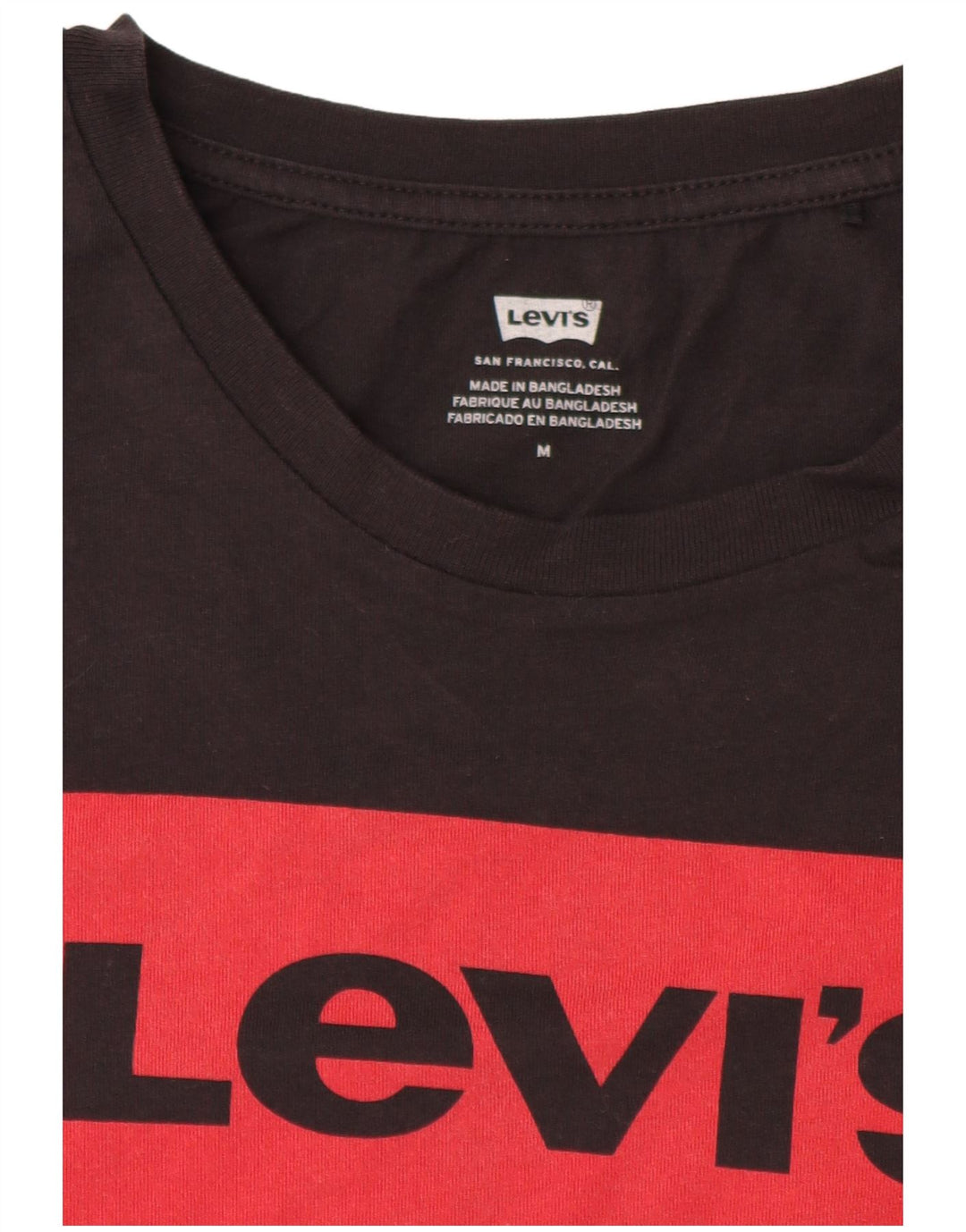 T-shirt grafica da donna Levi's Top UK 14 Medium Nero