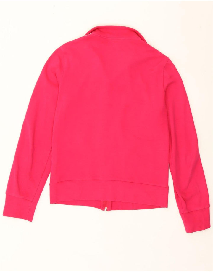 Giacca da tuta da donna Adidas UK 12 cotone rosa medio