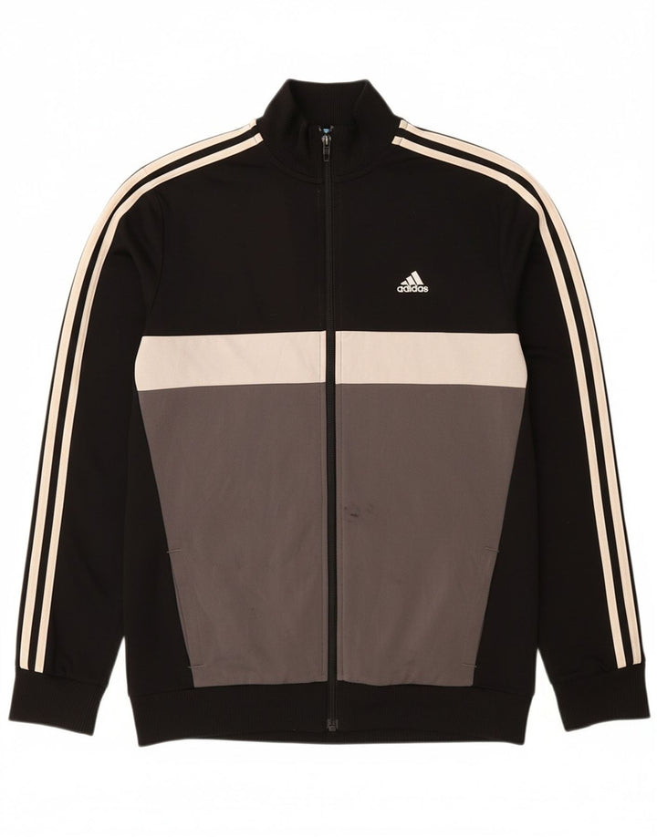 Giacca da tuta ADIDAS Aeroready per ragazzi 15-16 anni Colorblock nera