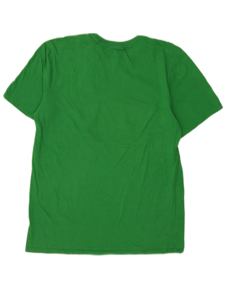 T-shirt grafica Nike da uomo con taglio atletico, cotone verde medio