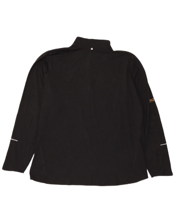 Top della tuta pullover con zip e collo Nike Dri Fit da uomo 2XL poliestere nero