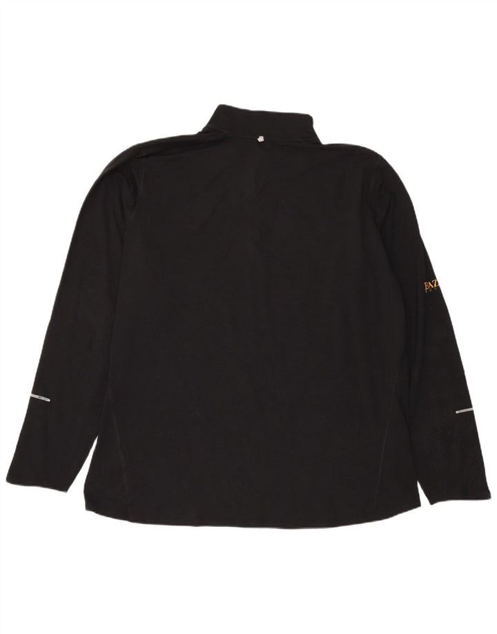 Top della tuta pullover con zip e collo Nike Dri Fit da uomo 2XL poliestere nero