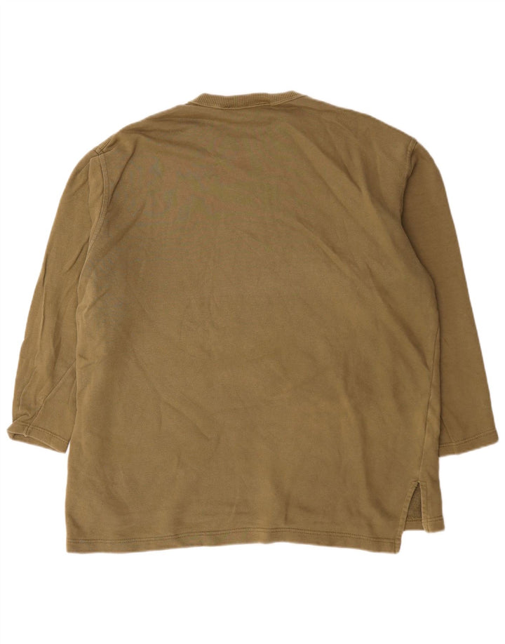 Felpa da uomo ampia Dkny, maglione piccolo, cotone kaki