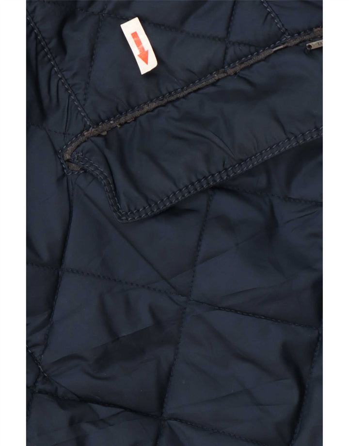 Giacca trapuntata da uomo Zara UK 44 2XL Poliestere blu navy
