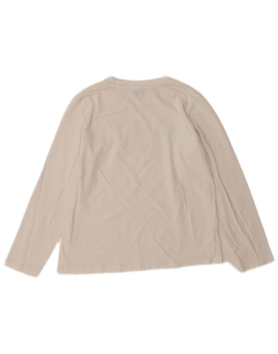 Top grafico da donna Gaelle manica lunga UK 6 XS Bianco