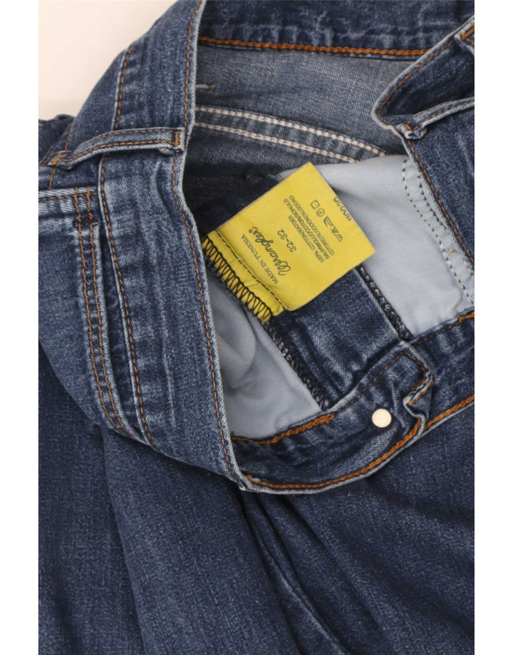 Jeans Wrangler da uomo a gamba larga W32 L32 in cotone blu