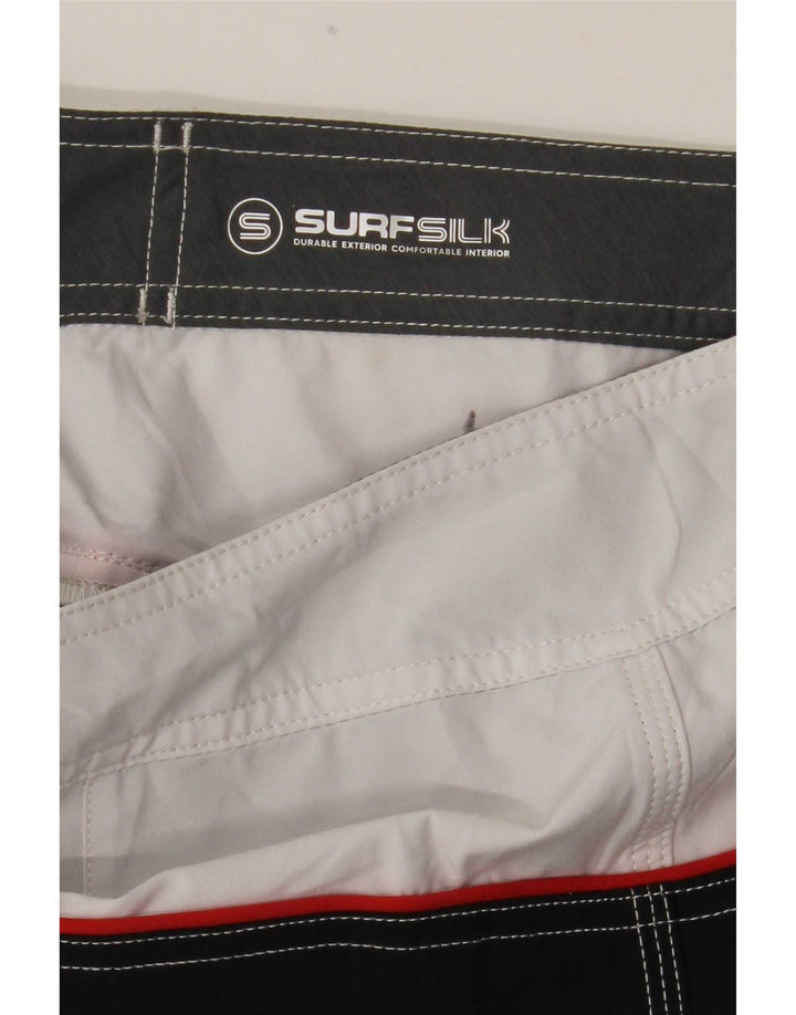 Pantaloncini da bagno Quiksilver Surfsilk da uomo piccoli bianchi color block