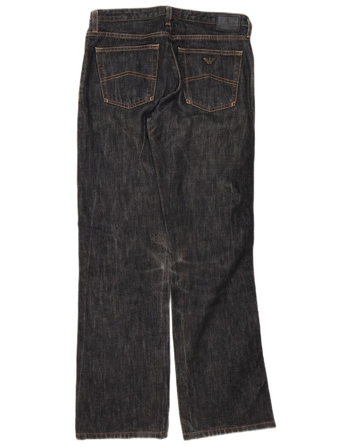 Jeans dritti da donna Armani W29 L31 cotone blu navy