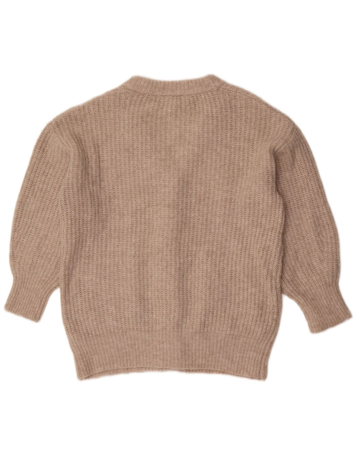 Maglione cardigan oversize da donna Joules UK 8 piccolo poliestere beige