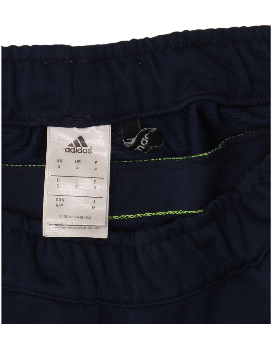 Pantaloncini sportivi ADIDAS Climacool da uomo piccoli in poliestere blu navy