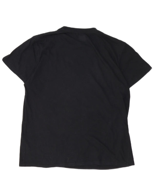 T-shirt grafica da uomo DC su misura Top XL in cotone nero