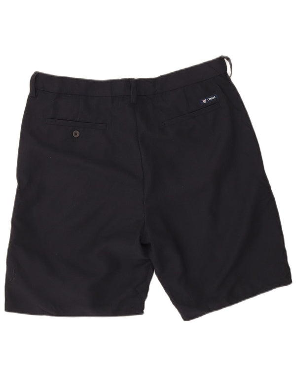 Pantaloncini chino da uomo Chaps W34 grandi in poliestere nero