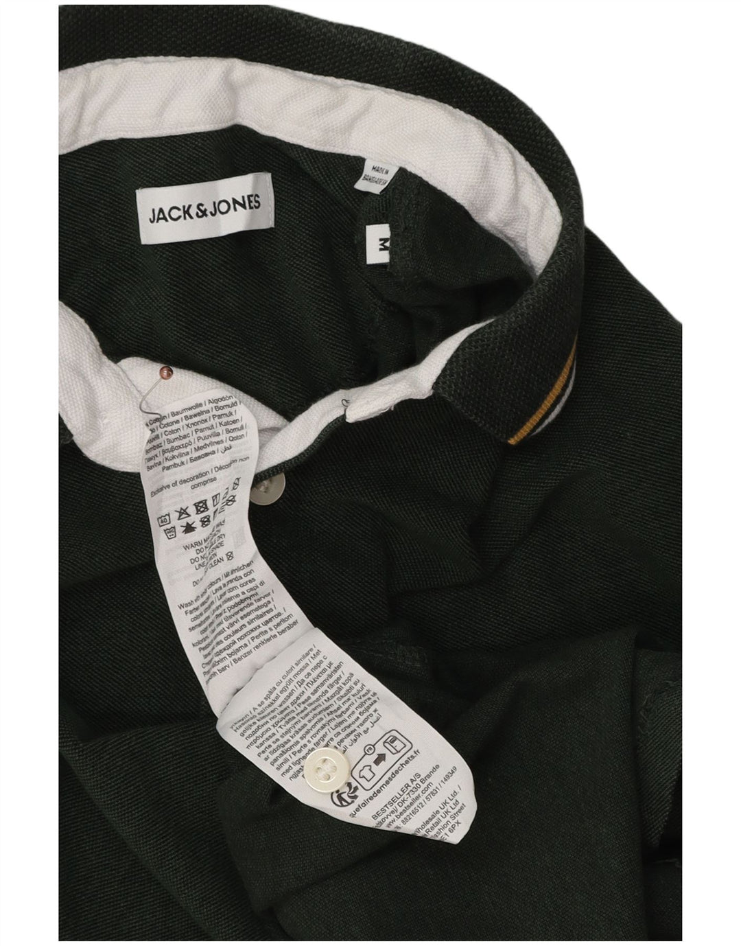 Polo da uomo Jack & Jones in cotone verde medio