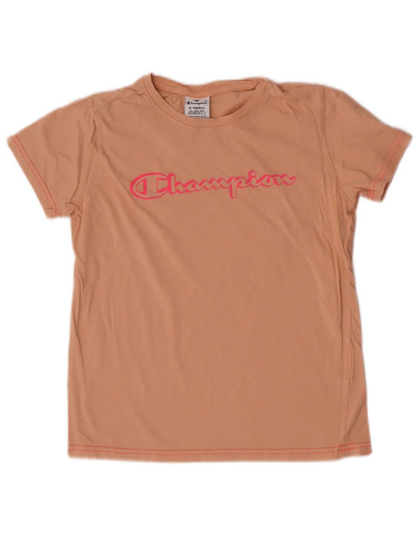 T-shirt grafica da donna vestibilità ampia Champion UK 6 XS arancione