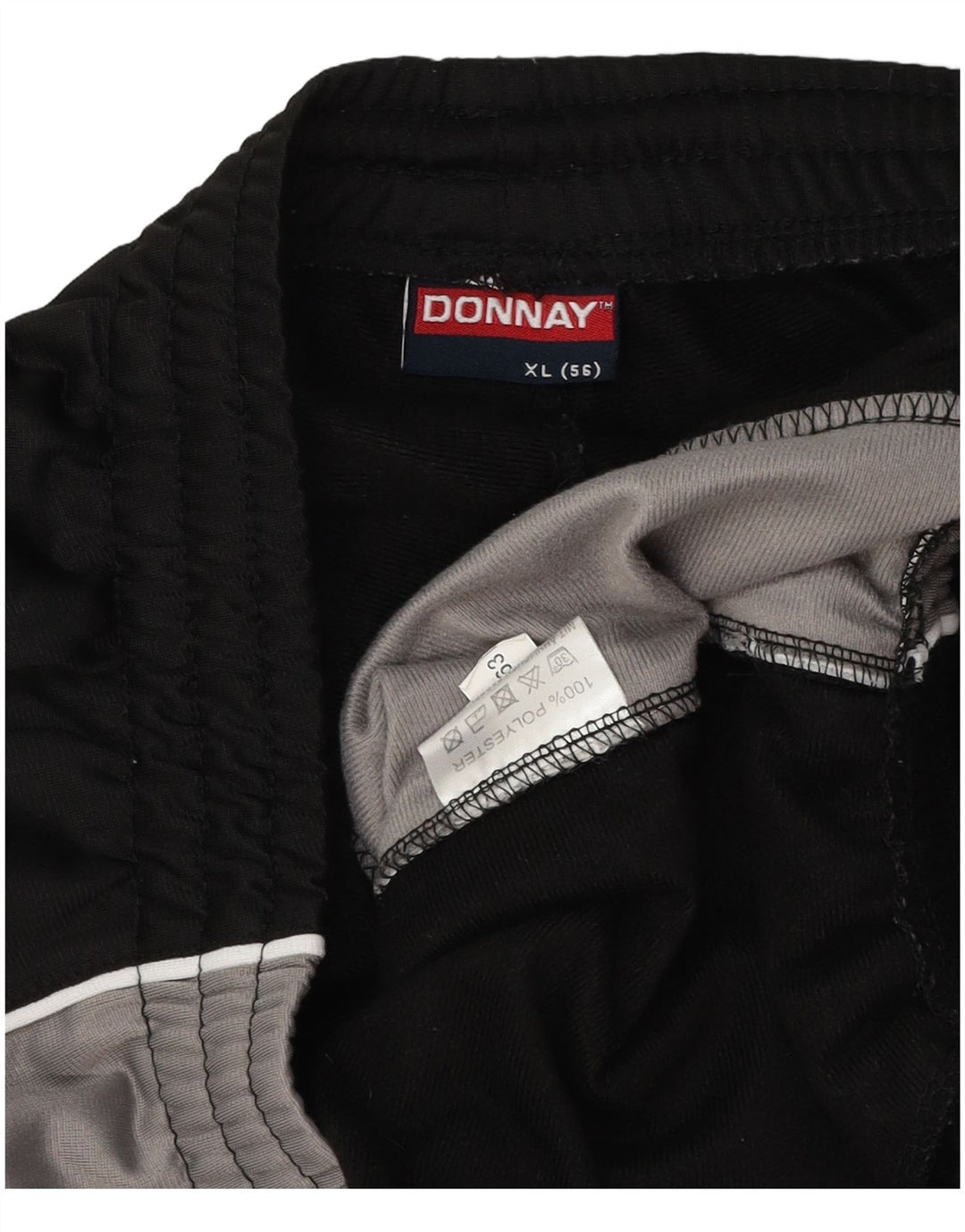 Pantaloni da tuta da uomo Donnay XL Poliestere color block nero