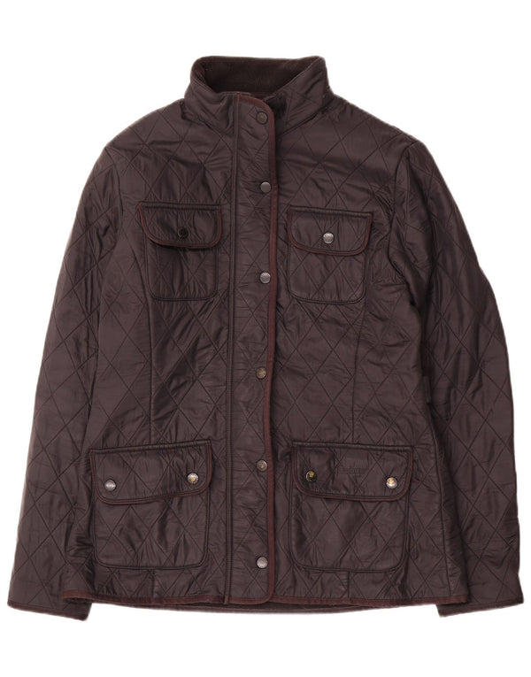 Giacca pratica trapuntata da donna Barbour UK 12 media nera