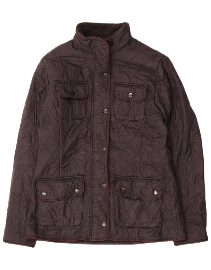 Giacca pratica trapuntata da donna Barbour UK 12 media nera