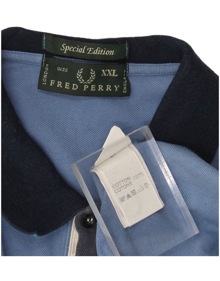 Polo da uomo FRED PERRY 2XL cotone blu