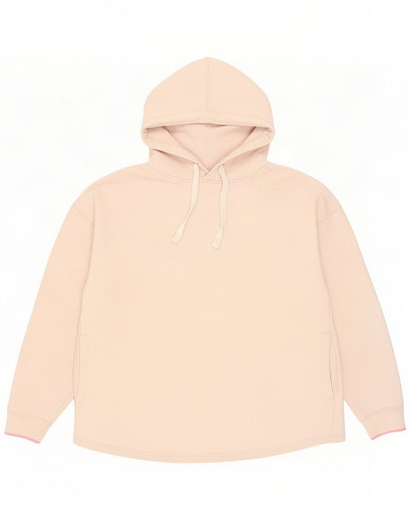 Crew Clothing Maglione oversize con cappuccio da donna UK 12 Cotone beige medio