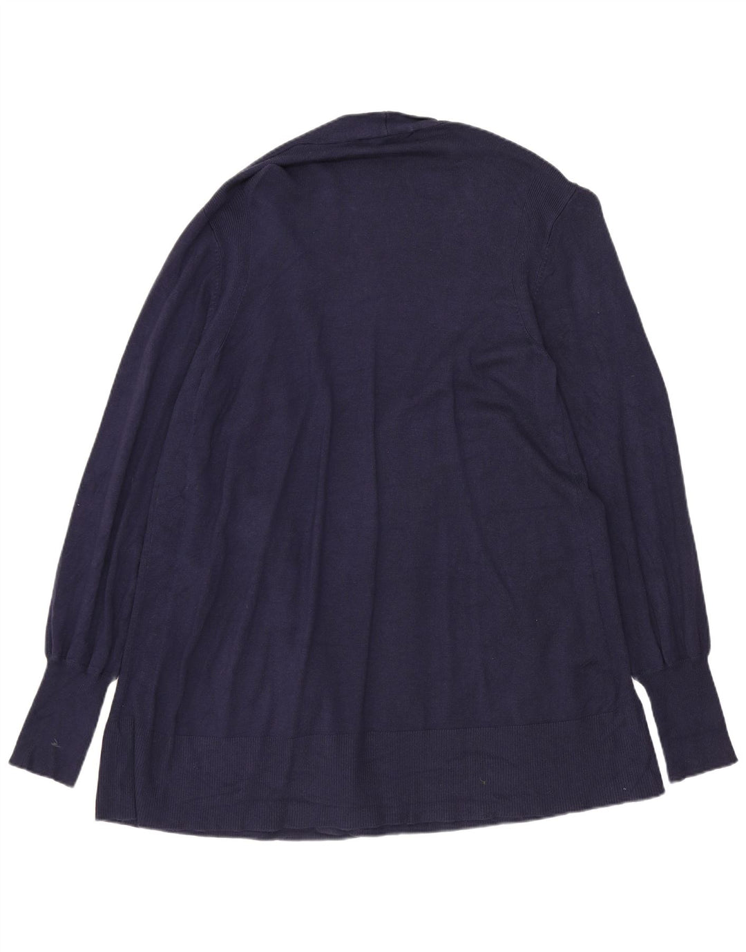Maglione cardigan lungo da donna Marks & Spencer UK 14 medio blu navy