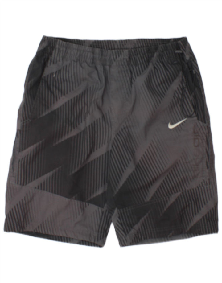 Pantaloncini sportivi da uomo Nike UK 26/28 Piccolo poliestere geometrico grigio