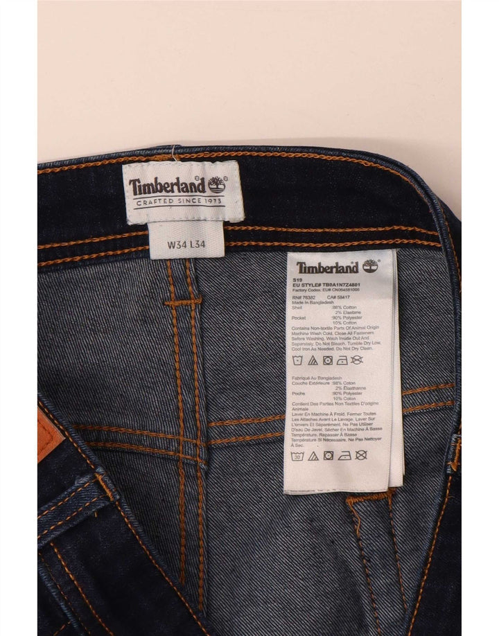 Jeans slim da uomo Timberland W34 L34 cotone blu navy